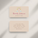 Search for nanny business cards Watercolor