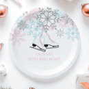 Search for ice skating paper plates Snowflakes