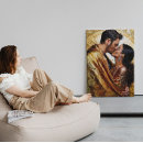 Search for romantic couple canvas prints Kiss