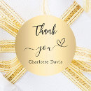Search for gold heart thank you stickers Business