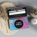 Search for hair salon appointment cards Glitter