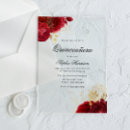 Search for elegant red quinceanera invitations Floral