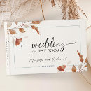 Search for autumn leaves wedding guest books Boho