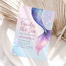 Search for mermaid invitations Pink and purple