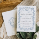 Search for blue toile invitations Victorian