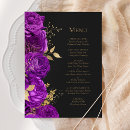 Search for purple and gold menus Elegant
