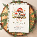 Search for mushroom baby shower invitations Red