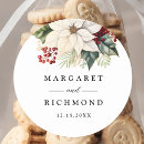 Search for red and white poinsettia stickers Rustic