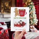 Search for hot chocolate christmas cards Gingerbread man