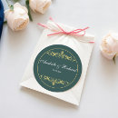 Search for emerald wedding stickers Victorian