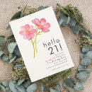 Search for rose gold 21st birthday invitations Adult birthday party