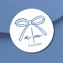 Search for monogrammed wedding stickers Couple