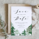 Search for forest green save the dates Watercolor