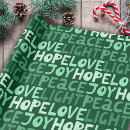 Search for peace love joy wrapping paper Pattern