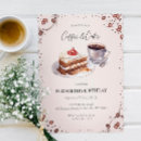 Search for coffee and cake invitations Watercolor
