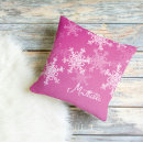 Search for pink snowflake cushions Pattern