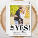 Search for getting married invitations We're engaged