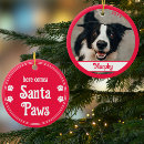 Search for santa paws christmas tree decorations Red