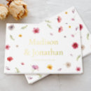 Search for wildflowers wedding guest books Couple