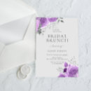 Search for purple and silver bridal shower invitations Lavender