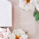 Search for transparent wedding invitations Calligraphy