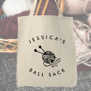 Search for funny knitting bags Ball sack