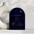 Search for under the stars wedding invitations Navy blue
