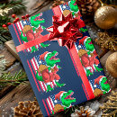 Search for t rex christmas wrapping paper Dinosaur