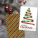 Search for red ribbon christmas cards Stripes