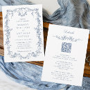 Search for french blue invitations Blue toile de jouy