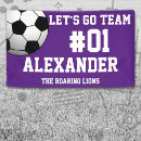 Search for purple and white banners College