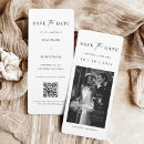 Search for bookmark save the dates Black and white