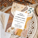 Search for abstract floral invitations Summer fall autumn