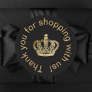Search for gold and black thank you stickers Logo