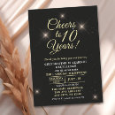 Search for cheers to 10 years invitations Modern