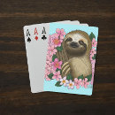 Search for sloth playing cards Pink