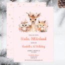 Search for woodland winter birthday Wild one
