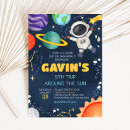 Search for spaceship birthday invitations Galaxy