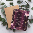 Search for burgundy quinceanera invitations Rose gold