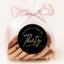 Search for black and gold 30th birthday stickers Elegant