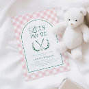 Search for golf baby shower invitations Preppy