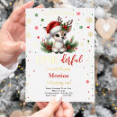 Search for holiday 1st birthday invitations Deer
