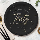 Search for 30th birthday plates Elegant