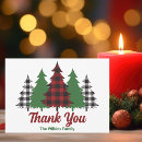 Search for red plaid thank you cards Rustic