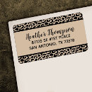 Search for leopard return address labels Modern