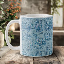 Search for french blue mugs Toile de jouy