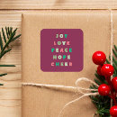 Search for peace and joy stickers Red and green