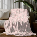 Search for floral roses blankets Rose gold