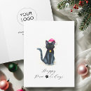 Search for black cat christmas cards Cute