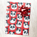 Search for red panda wrapping paper Cartoon